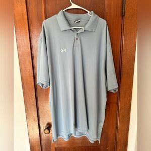 Light blue under armour polo